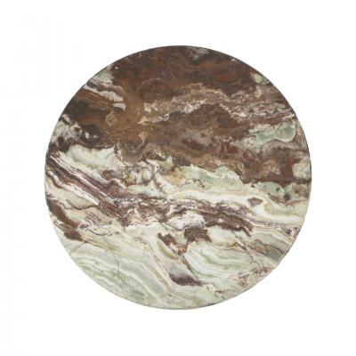 Circular Onyx Coffee Table with Steel Frame Italy