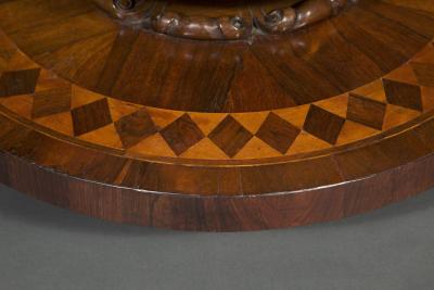 Circular Table The Top Depicting A Map Of The Solar System Including The Orbits
