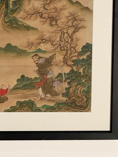 Classic Chinese Landscape with Figures circa 1860