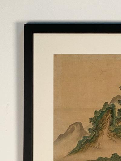 Classic Chinese Landscape with Figures circa 1860