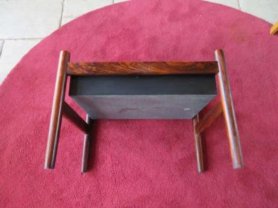 Classic Danish Modern Minimalist Rosewood Planter with Metal Insert