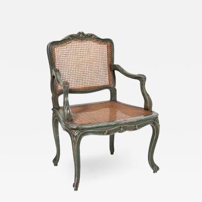 Classic French Green Armchair