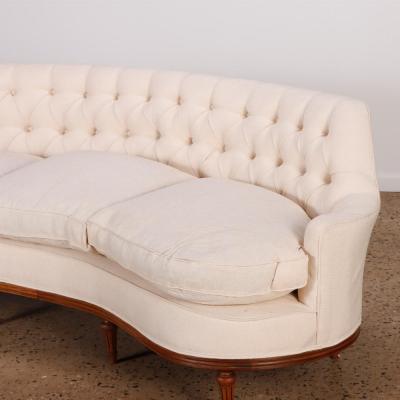 Classic luxurious tufted curved back sofa C 1940 