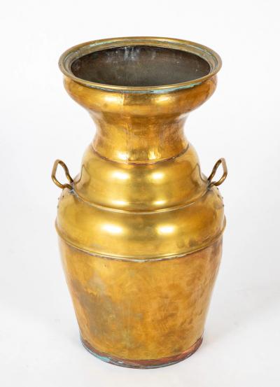 Classical Copper Brass Extra Large Urn with Lion Head Ring Handles
