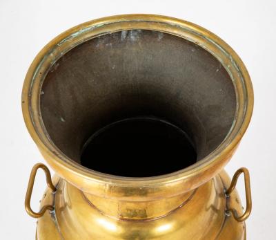 Classical Copper Brass Extra Large Urn with Lion Head Ring Handles