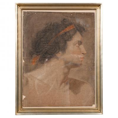 Classical Drawing of a Young Man
