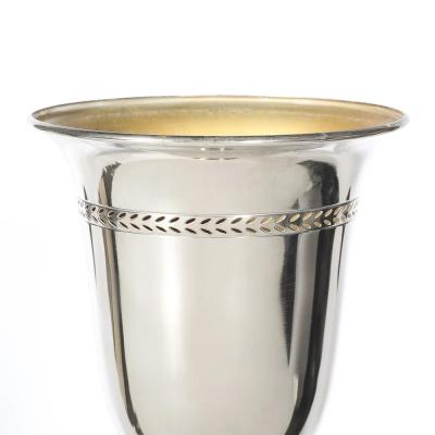 Classical Hollywood Regency Silvered Bronze Torchiere