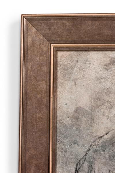 Classical Style Sketches Collage with Subdued Hues in Simple Frame