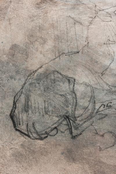 Classical Style Sketches Collage with Subdued Hues in Simple Frame