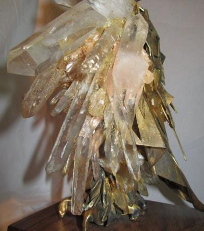 Claude Barbat Brutalist Owl Sculpture Attributed to French Sculptor Claude Barbat