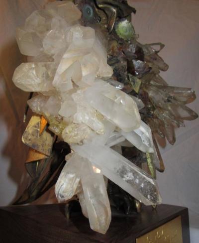 Claude Barbat Brutalist Owl Sculpture Attributed to French Sculptor Claude Barbat