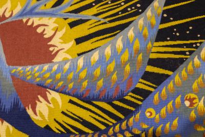 Claude Bleynie Mid Century French Tapestry Signed by Claude Bleynie 23 x 410