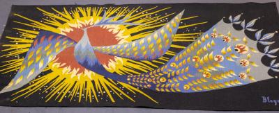 Claude Bleynie Mid Century French Tapestry Signed by Claude Bleynie 23 x 410