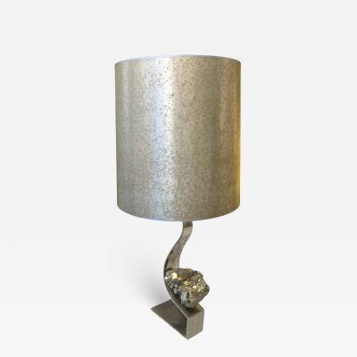 Claude De Musac Large Pyrite lamp by Claude de Musac Paris France circa 1970