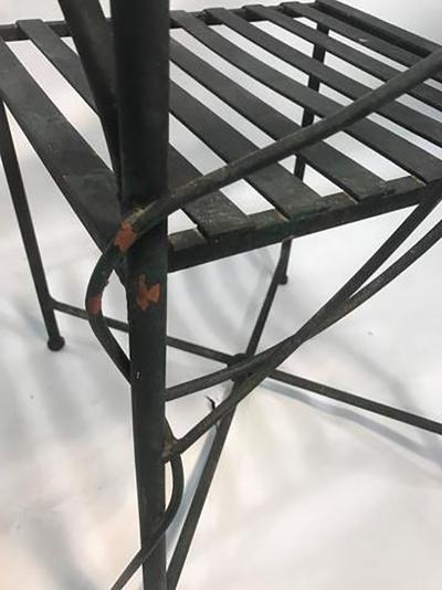 Claude Lalanne Outstanding Set of Outdoor Iron Garden Chairs in the manner of Claude Lalanne