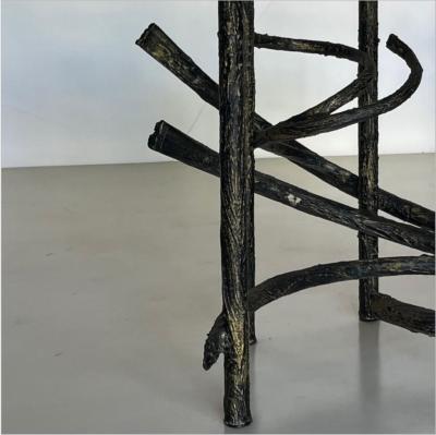 Claude Lalanne Pair of Brutalist End Tables in the Style of Claude Fran ois Xavier Lalanne