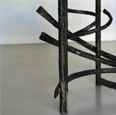 Claude Lalanne Pair of Brutalist End Tables in the Style of Claude Fran ois Xavier Lalanne