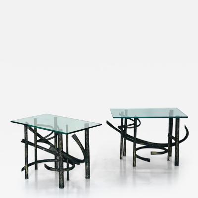 Claude Lalanne Pair of Brutalist End Tables in the Style of Claude Fran ois Xavier Lalanne