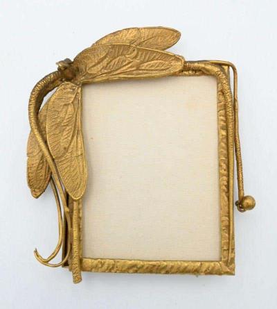 Claude Lalanne a Rare Gilt Bronze Dragonly Frame France C 1985