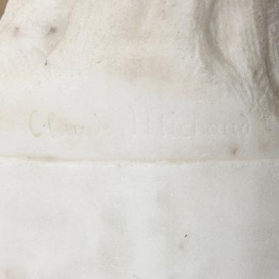 Claude Michaud Eve Biblical marble figure by Claude Michaud