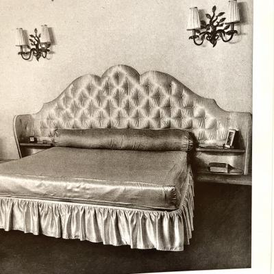Claude Olivier Merson Claude Olivier Merson King Size Headboard circa 1940