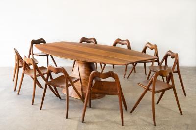 Claude Terrell Magnum Opus Dining Set 1970s Organic Studio Crafted Modernism