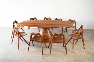 Claude Terrell Magnum Opus Dining Set 1970s Organic Studio Crafted Modernism