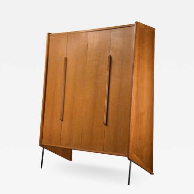 Claude Vassal Claude Vassal Wardrobe In Natural Oak France 1952