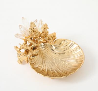 Claude Victor Boeltz Claude Victor Boeltz 22kt Gold Quartz Tray