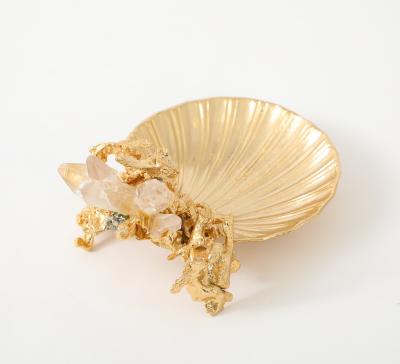 Claude Victor Boeltz Claude Victor Boeltz 22kt Gold Quartz Tray