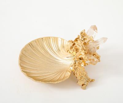 Claude Victor Boeltz Claude Victor Boeltz 22kt Gold Quartz Tray