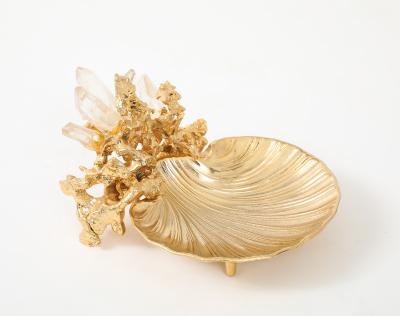 Claude Victor Boeltz Claude Victor Boeltz 22kt Gold Quartz Tray