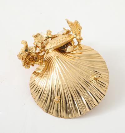 Claude Victor Boeltz Claude Victor Boeltz 22kt Gold Quartz Tray