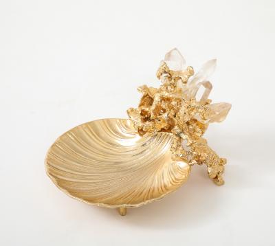 Claude Victor Boeltz Claude Victor Boeltz 22kt Gold Quartz Tray