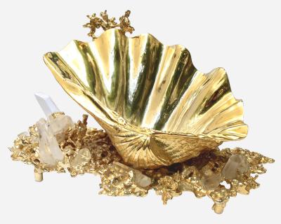 Claude Victor Boeltz Seashell centerpiece by Claude Victor Boeltz circa 1970 1980