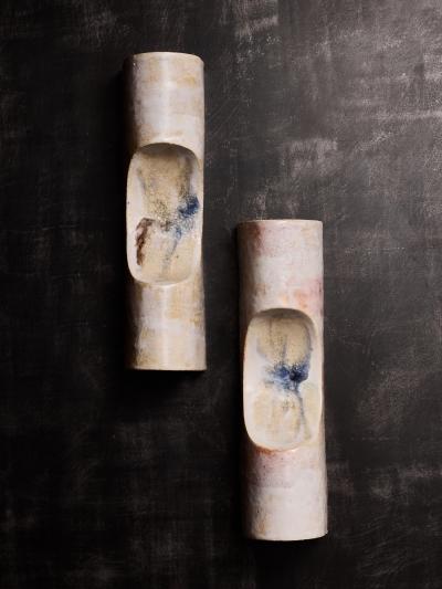 Claudia Cauville Pair of Ceramic Wall Sconces by Claudia Cauville France 2026