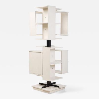 Claudio Salocchi Centro revolving bookcase by Claudio Salocchi Ed Sormani Italy circa 1960