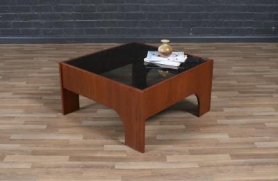 Claudio Salocchi Claudio Salocchi Oriolo Smoke Glass Coffee Table for Sormani