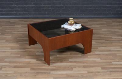 Claudio Salocchi Claudio Salocchi Oriolo Smoke Glass Coffee Table for Sormani