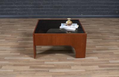 Claudio Salocchi Claudio Salocchi Oriolo Smoke Glass Coffee Table for Sormani