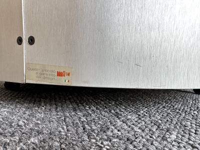 Claudio Salocchi Dry Bar Cart Stainless Steel by Claudio Salocchi Italy 1970s