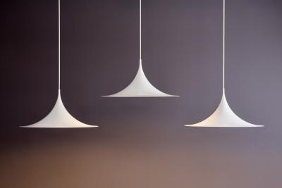 Claus Bonderup Set of Three Midi Semi Pendants for Fog M rup