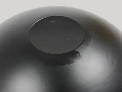 Claus Josef Riedel Riedel x Mesa Design Large Black Centerpiece Glass Bowl Post Modern Italy 1980