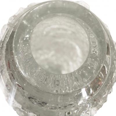 Clear Murano Cotisso Glass Vase