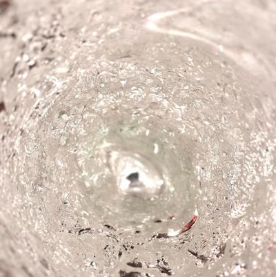 Clear Murano Cotisso Glass Vase