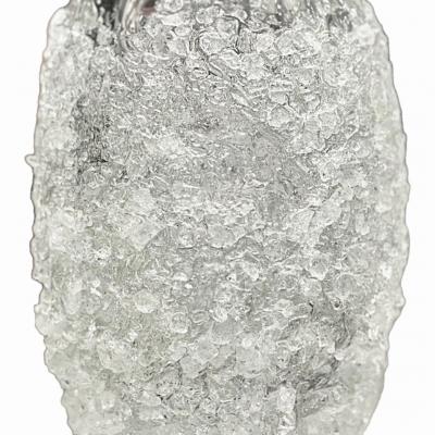 Clear Murano Cotisso Glass Vase