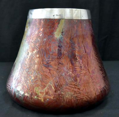 Clement Massier French Japonesque Art Nouveau Lusterware Vase Clement Massier