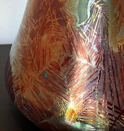 Clement Massier French Japonesque Art Nouveau Lusterware Vase Clement Massier