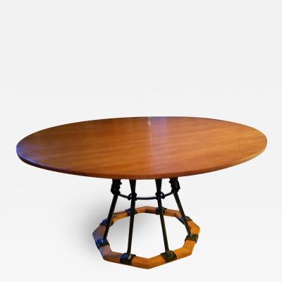 Cleo Baldon Cleo Baldon Circular Dining Table for Terra Venice California late 1960s