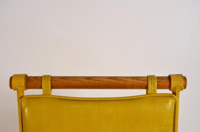 Cleo Baldon Pair of Yellow Cleo Baldon Swiveling Counter Stools